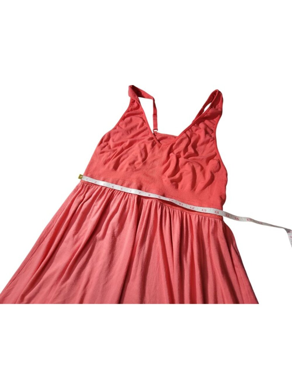 Gilligan & OMalley Coral Maxi Dress  Adjustable Straps Sleeveless  Relaxed Fit L - Picture 4 of 8